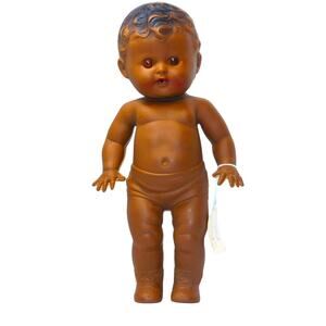 10" 1949 Vintage "Tod-L-Tot" Sun Rubber African American Doll